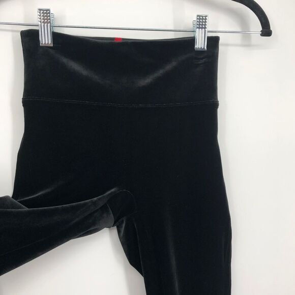 Spanx Velvet Leggings Womens XS Black Style 2070 - Picture 4 of 9